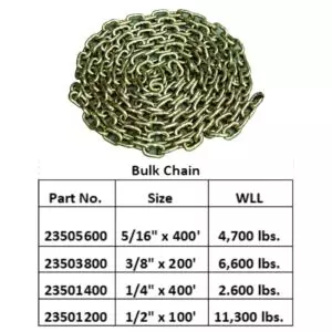 Transport Chains - Tow Chains & Straps - Truck Cargo Control
